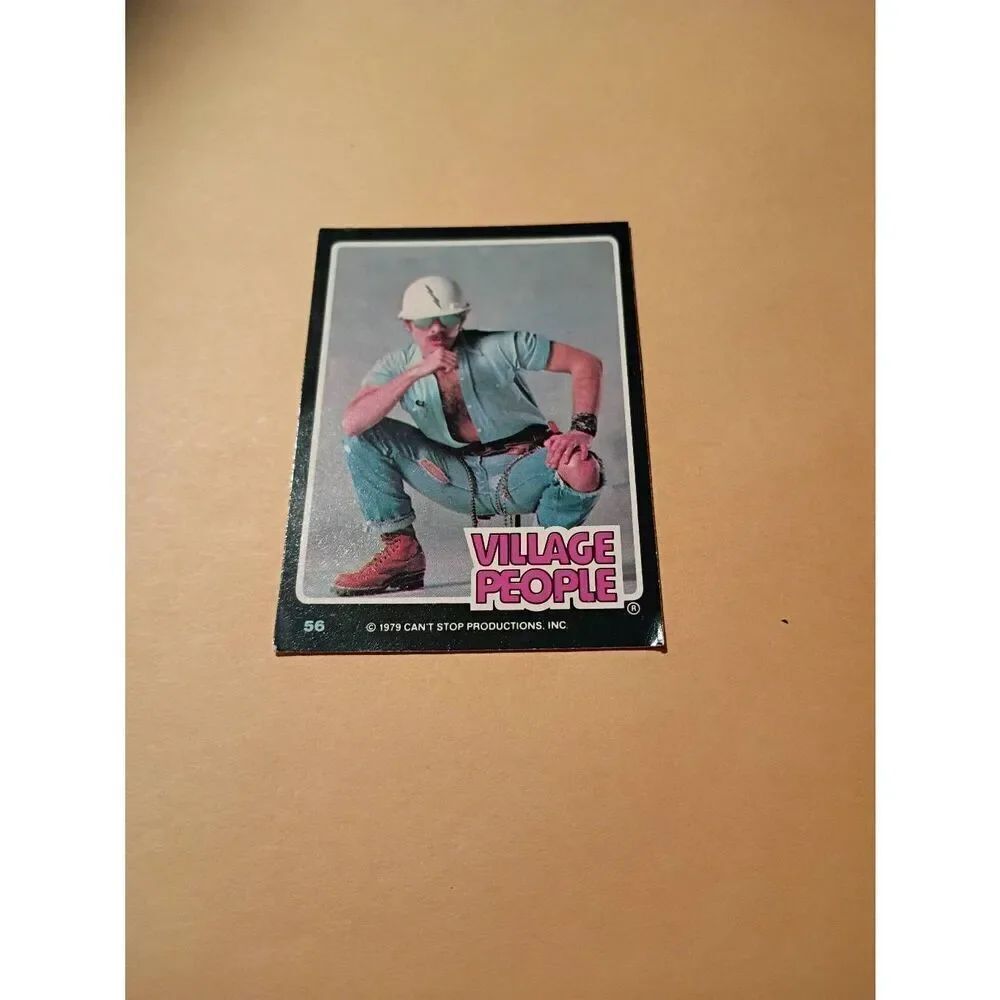 Vintage 1979 Village People Trading Card #56 Disco Era Vintage Music Collectible